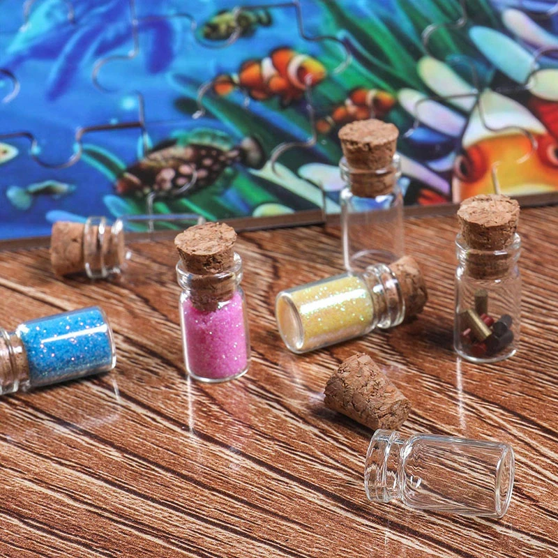 100Pcs Mini glass bottle cork