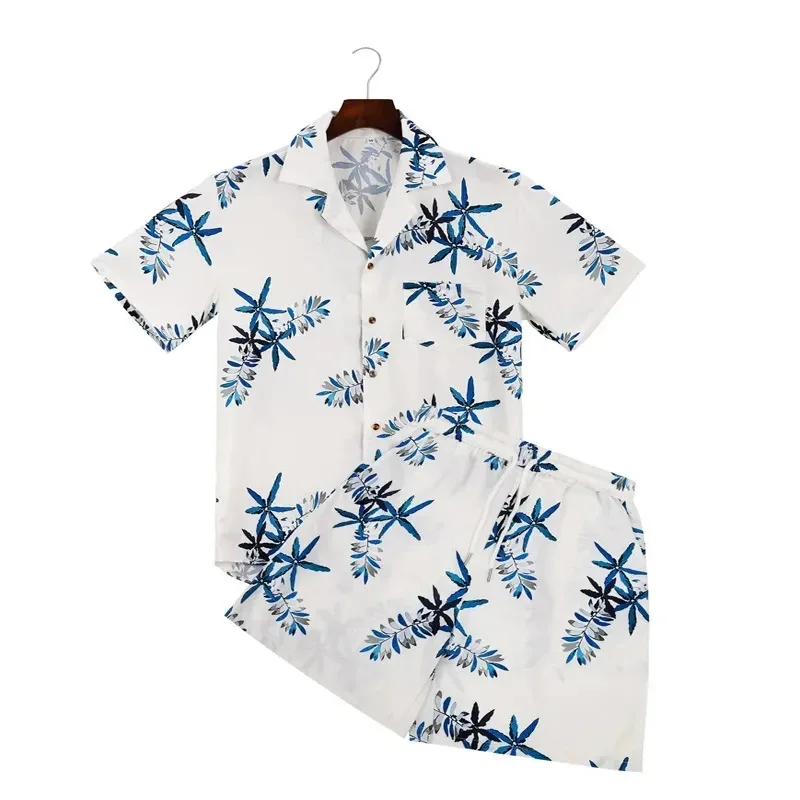 

Casual Shirt Set 3D Printed Men's Fashion Short Sleeve Shirt Oversized Beach Shorts Summer Streetwear Hawaiian Suits Clothing