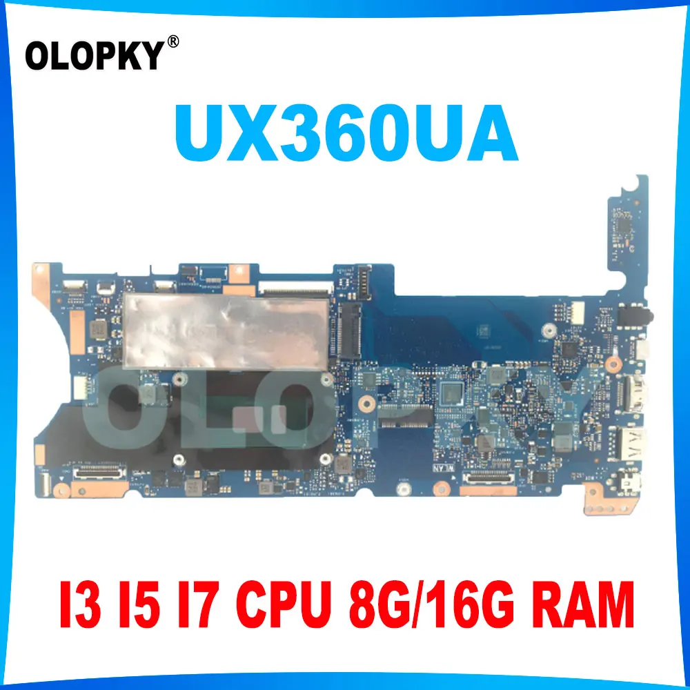 UX360UA Mainboard For ASUS Zenbook Flip UX360UAK UX360UA Laptop Motherboard  I5-7200U  I7-7500U CPU RAM: 8GB/16GB DDR4 100% Test