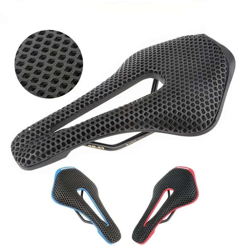 3D printed seat cushion, bicycle hollow carbon fiber saddle pad mountain road bike ultralight seat bag