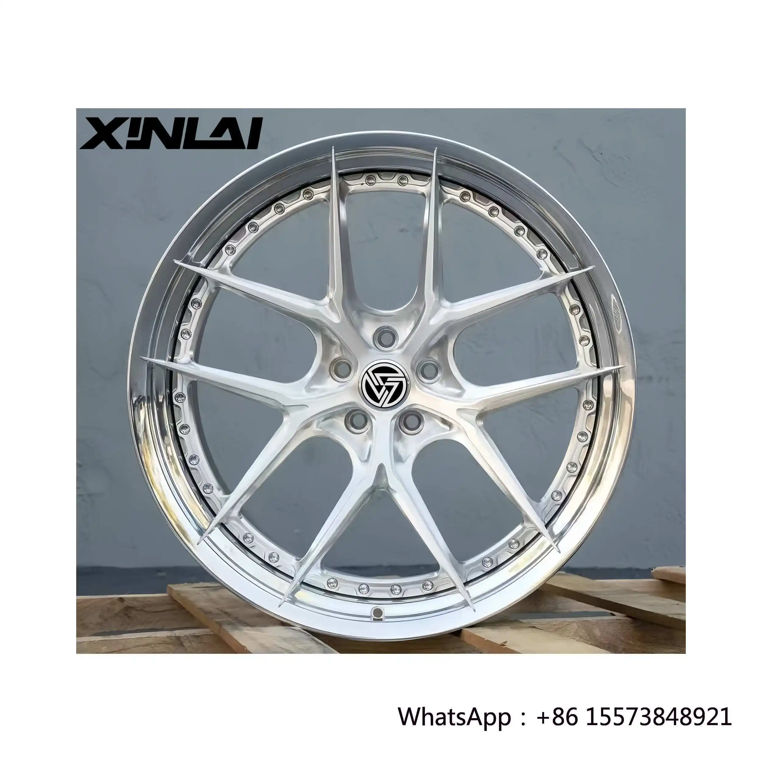 

Custom 2 Piece Forged Wheels Aluminum Alloy Forged Rims 21 22 23 24 Inch Alloy Wheels Silver Passenger Car Wheels