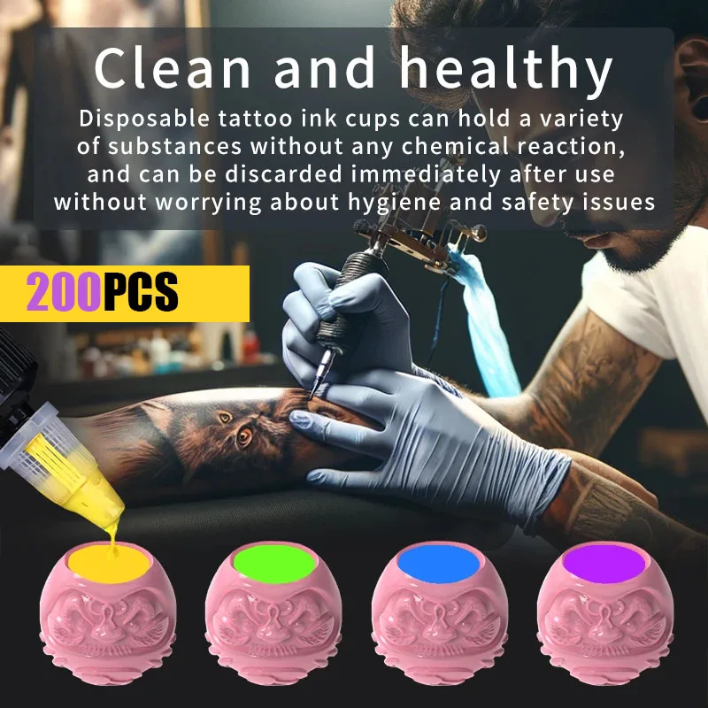 

YILONG чашка с чернилами для татуировки, несколько цветов, креативные чашки с краской и основанием, аксессуары для татуировки, инструмент для макияжа для чернил для татуировки