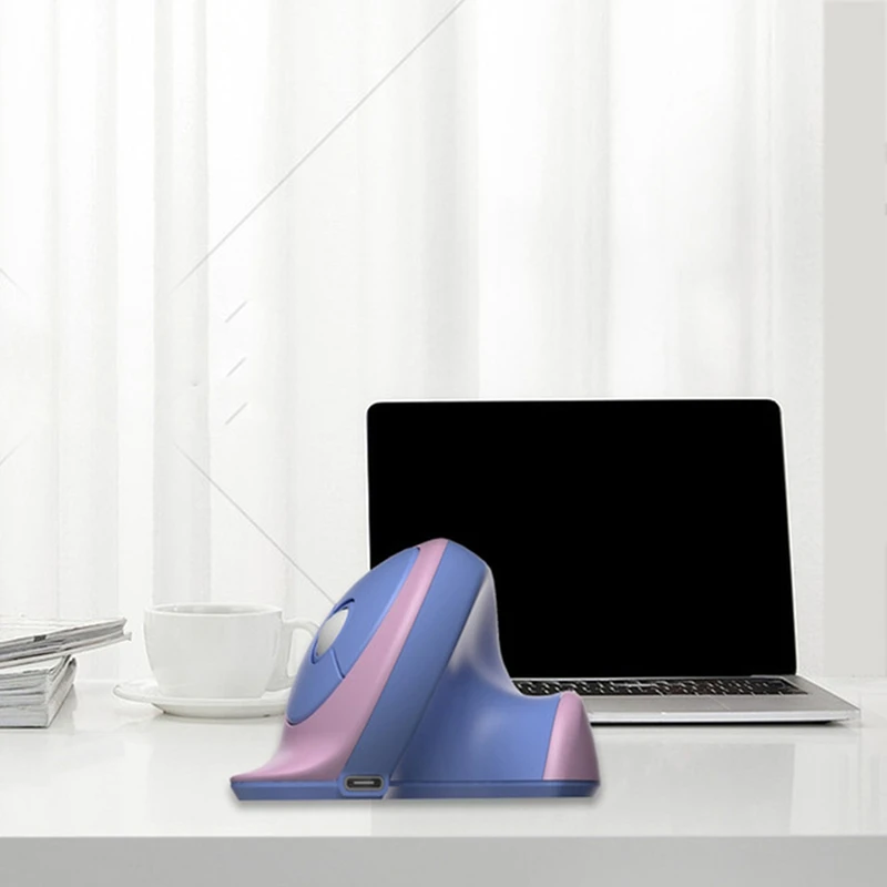 WISH Mouse ergonomico piccolo ricaricabile mouse wireless silenzioso dual-mode DPI mouse da ufficio regolabili per telefono PC Ipad