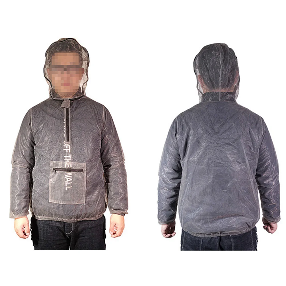 

Mosquito-proof Top Camping Shirt Shield Hat Mesh Hooded Jacket Protective Breathable Anti-mosquito Outdoor Gardening Fishing