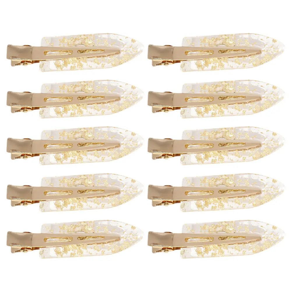 

10 шт. модных блестящих заколок для волос без заломов, с нескользящим креплением, для повседневного и праздничного использования