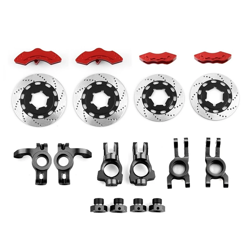 

HOT-Metal Steering Block C-Hub Carrier Rear Hub Carrier Brake Disc For 1/7 Scale KM Citron C3 Rally RC Car Upgrade Parts