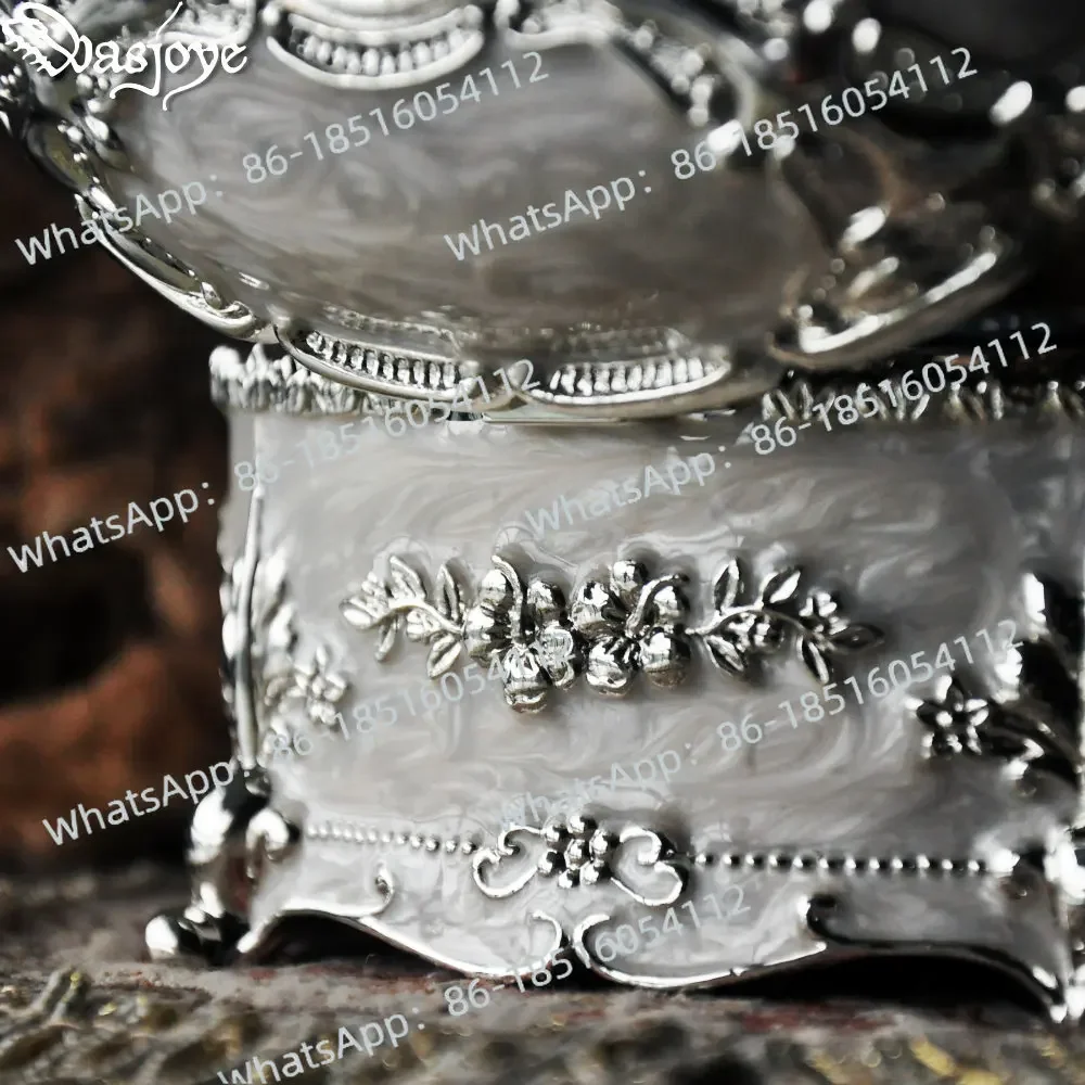 2026-Wasjoye Eden Fox Vintage European Korean Princess Jewelry Box Large Capacity Jewelry Storage Box Ring Box