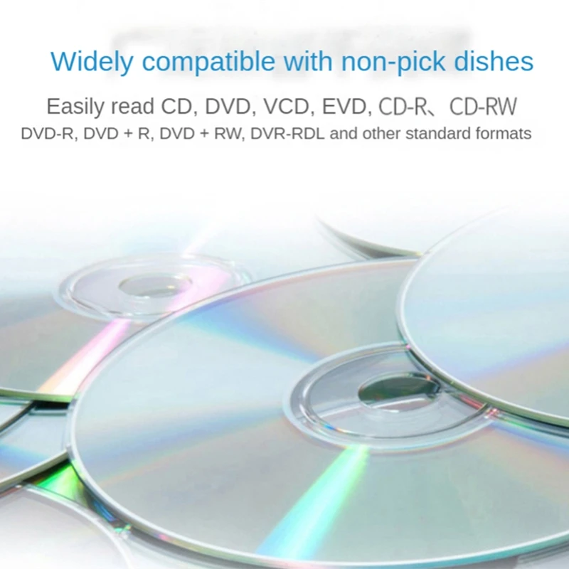 USB 2.0 Burner Optical Drive DVD Drive External Portable External Optical Drive CD DVD+/-RW For Laptop PC Desktop