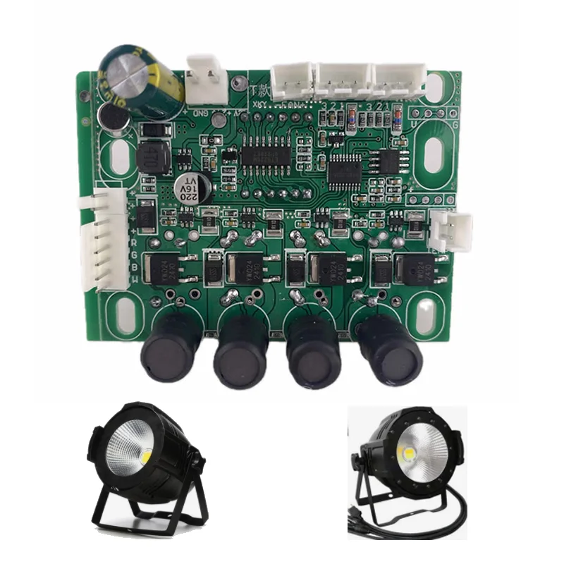 

TF 2в1 теплый холодный белый постоянный ток COB светодиодный Par управление освещением печатная плата основные платы