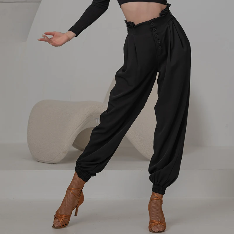 Latin Dance Pants For Women Adult Professional Rumba Practice Trousers Samba Tango Cha Cha Salsa Dance Training Clothing DWY7070