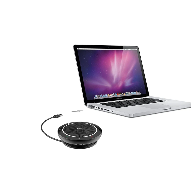

Free Drive Touchscreen Conference Speaker Microphone Portable USB And BT Omnidirectional Speakerphone Conference