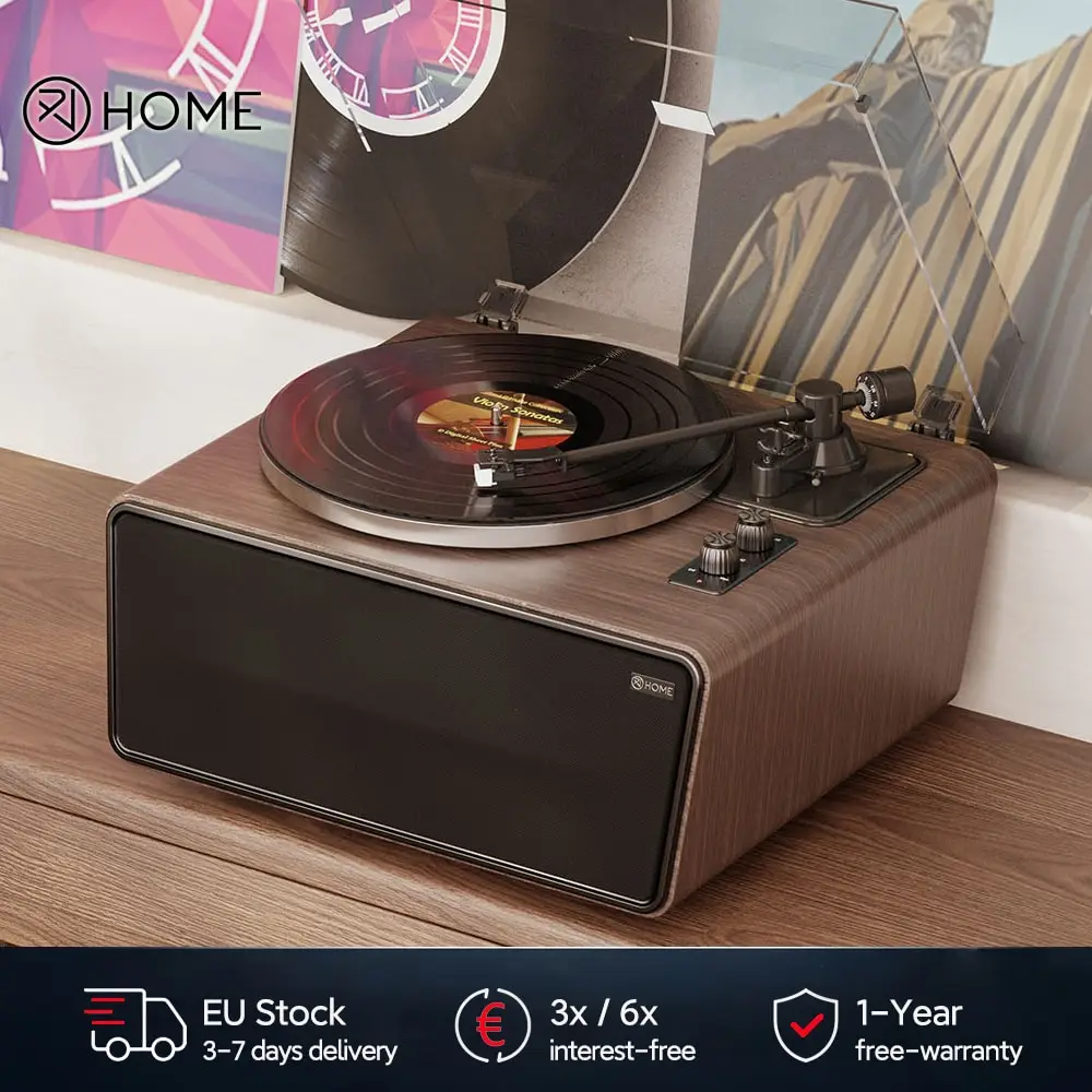 XJ-HOME XJ-H01 Giradischi in vinile all-in-one Giradischi Bluetooth 4 Stilo AT-3600L stereo HiFi