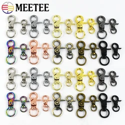 5-20Pcs 10/13mm Metal Keychain with Lobster Clasp for Bag Luggage Strap Swivel Hook Clip Pet Leash Carabiner Belt Accessories