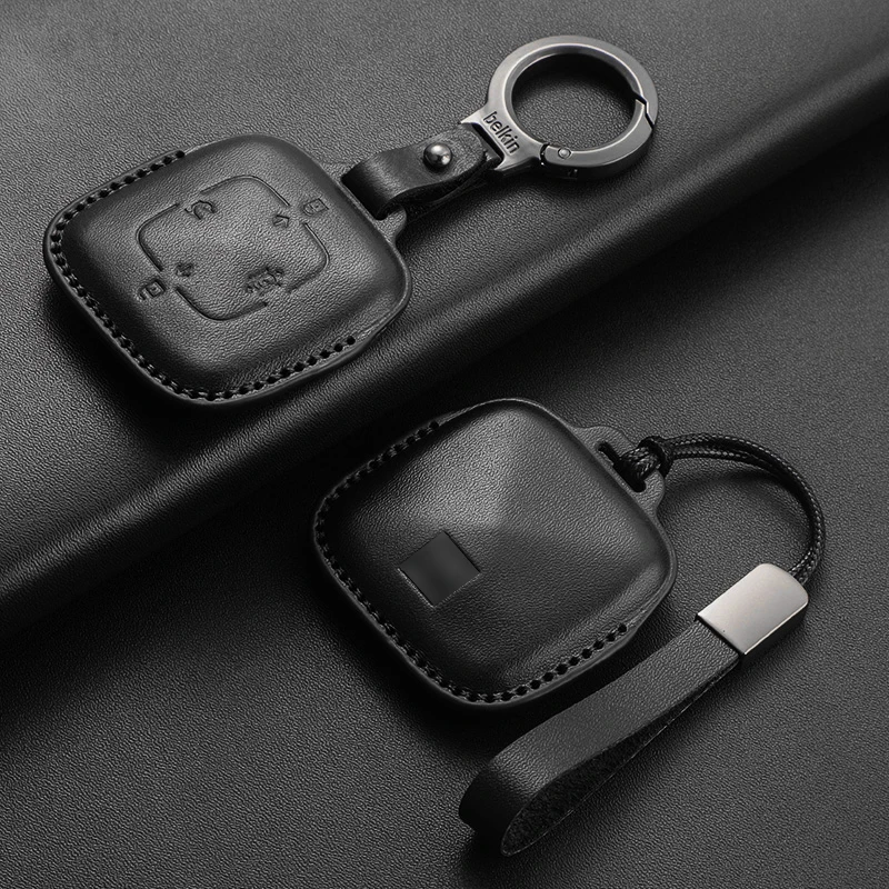 

Leather Car Remote Key Case Keychain Cover for ZEEKR 001 X 2021 2022 2023 009 007 7X 2024