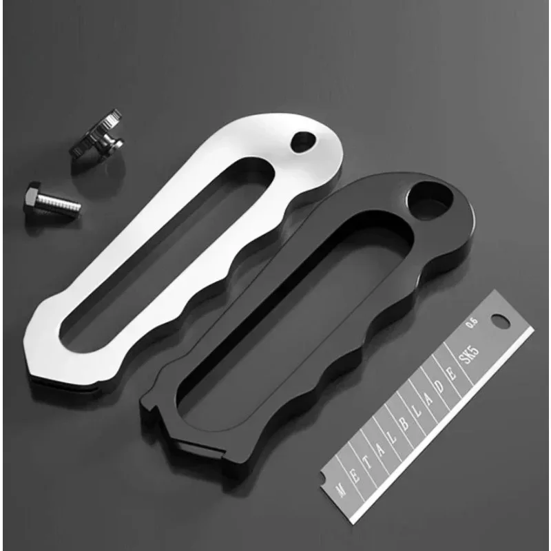 سكينة صناعية من الفولاذ المقاوم للصدأ مع شفرة فولاذية عالية الكربون قابلة للاستبدال لقطع الورق ومستلزمات الطلاب المكتبية #6