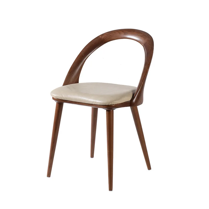 

Nordic simple ash wood tenon and mortise process solid wood dining chair household