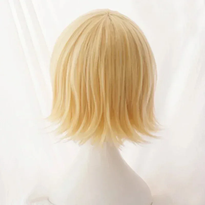 2025 Rin Len Cosplay Peruca Curta Loira Resistente ao Calor Cabelo Sintético Anime CosplayWigs