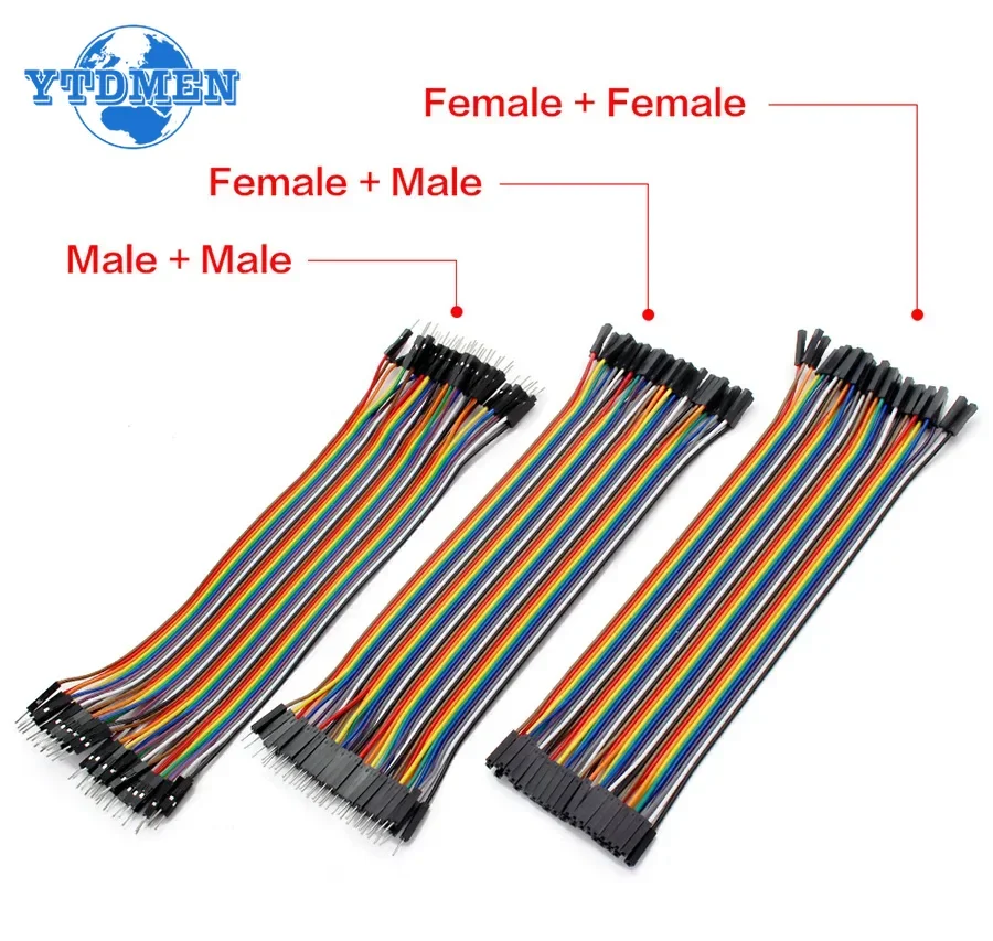 Dupont Line 10cm/20cm/30cm Jumper Wire Dupont Cable Male To Male+Female To Male + Female To Female 20/40pin for Arduino DIY KIT