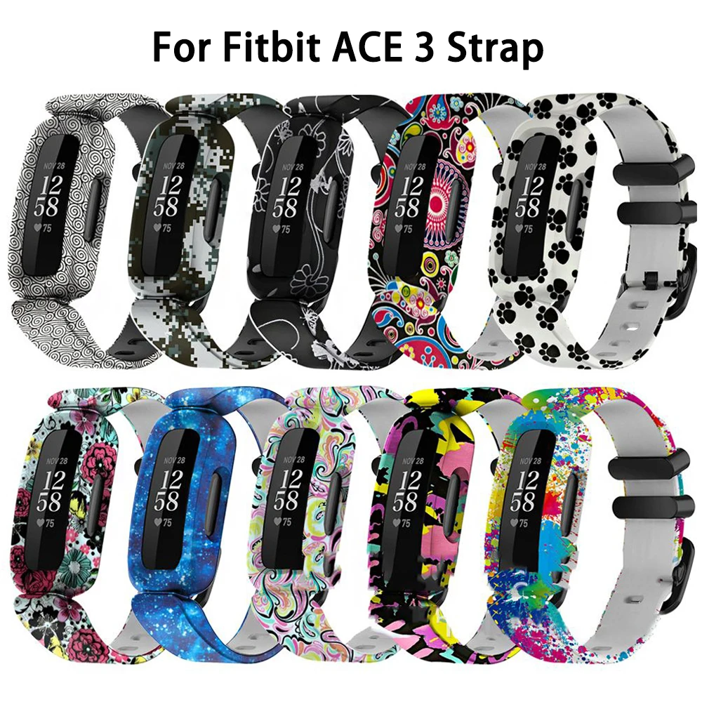 

For Fitbit ACE 3 Strap Replacement Silicone Bracelet For Fitbit ACE 3 Smart Watch Accessories Watchband Correa Ace3 Band