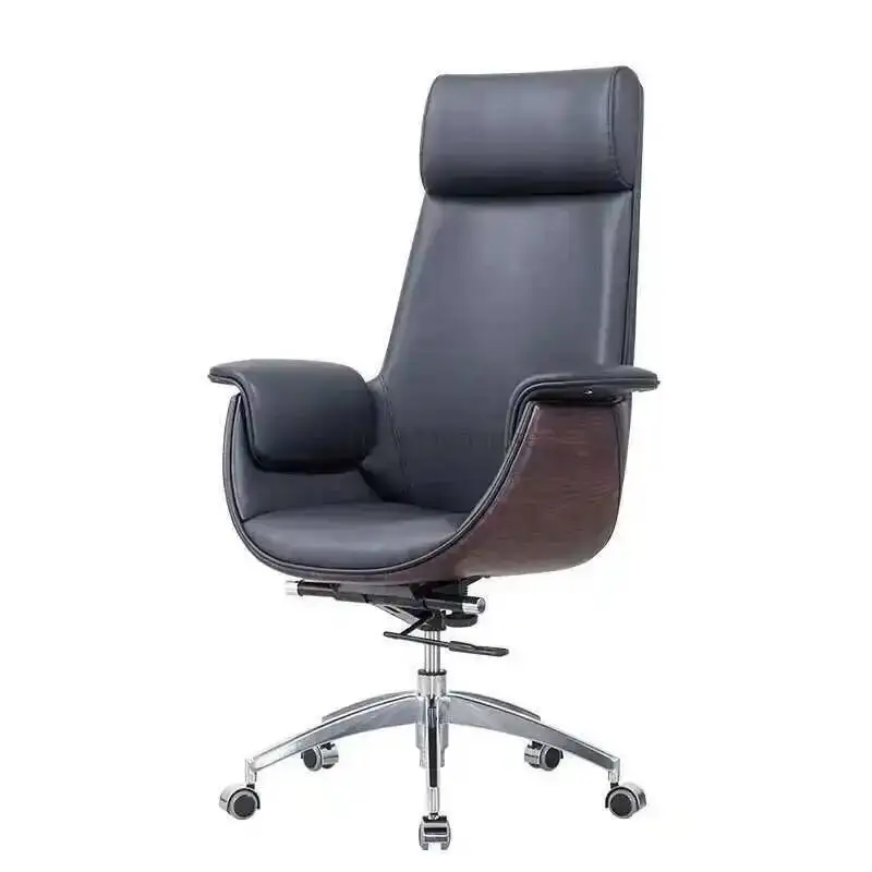 

Leather Office Backrest Home European-style Chairs Swivel Computer Chair Office Furniture Lift Armchair Boss Office Game Chair L
