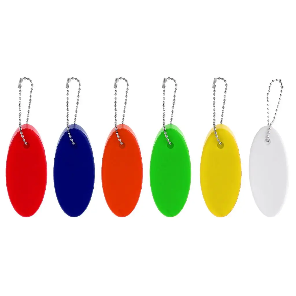 

Floating Keychain Polyurethane Foam Water Key Float Oval Key Holder for Boating Swimming Sailing