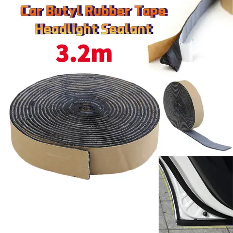 Nastro adesivo in gomma butilica sigillante per fari parabrezza per Auto nastro adesivo per fanale posteriore 3.2m nastro adesivo biadesivo parti di manutenzione Auto