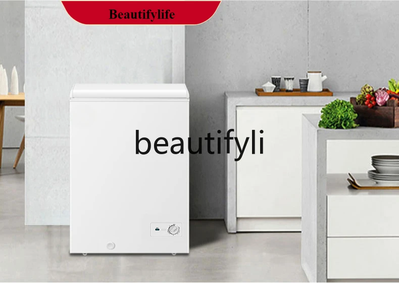 

E132 100 liters small freezer household freezer fresh-keeping and freezing dual-purpose single temperature refrigerator