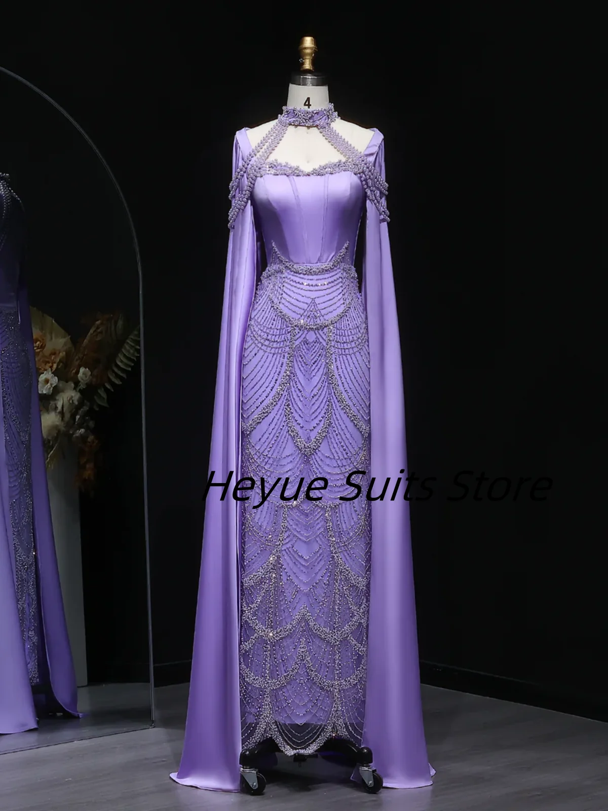 

Customized Fashion Atmosphere Quinceanera Luxury shawl Cape Sleeves Beaded Evening Dress Gowns vestidos de 15 quinceañera