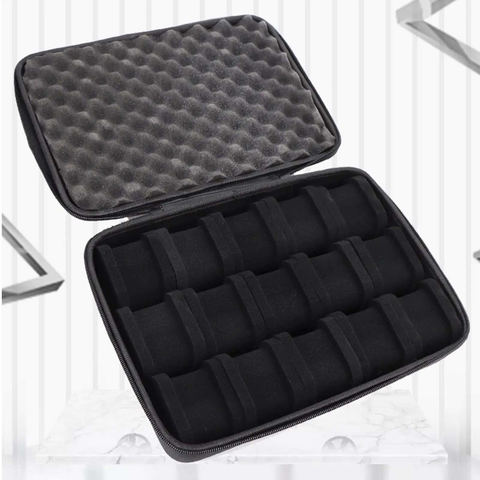 Watch Storage Box Wristwatch Holder Portable Dustproof Simple Shockproof Watch Travel Case Carrying Case for Home Outdoor