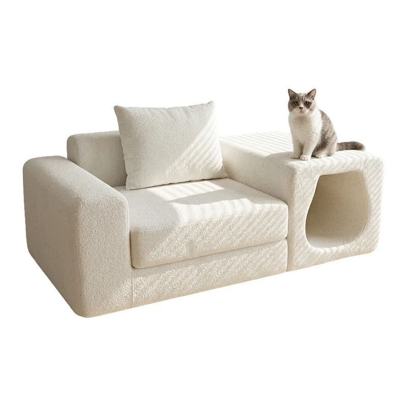 Body sofa cat family fabric sofa 32D compression sponge roll bag sofa