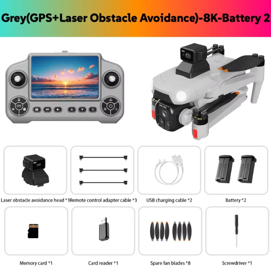 Lenovo A1R 3S GPS Drone 8K Professionele HD Camera 360 °   Laser Obstakelvermijdende Borstelloze Motor 5G WIFI FPV Quadcopter Speelgoed