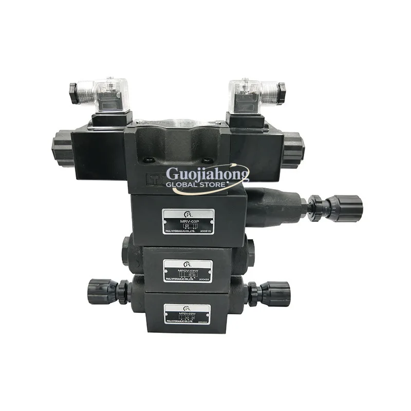 Vanne de régulation hydraulique MRV/MPCV de type empilé 03 pour la recherche en hydrothérapie, avec fonction de soulagement de pression et de maintien de pression hydraulique