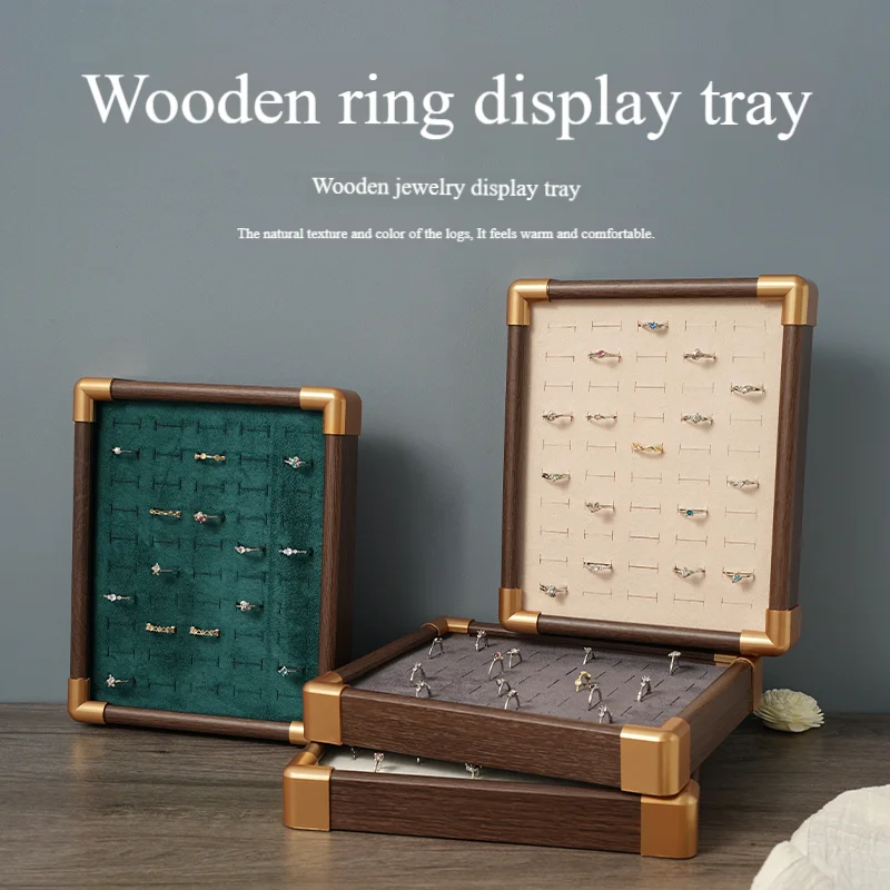 

Ring and earring storage box, high-end exquisite earrings and earrings, small accessory box, light luxury jewelry, large capacit