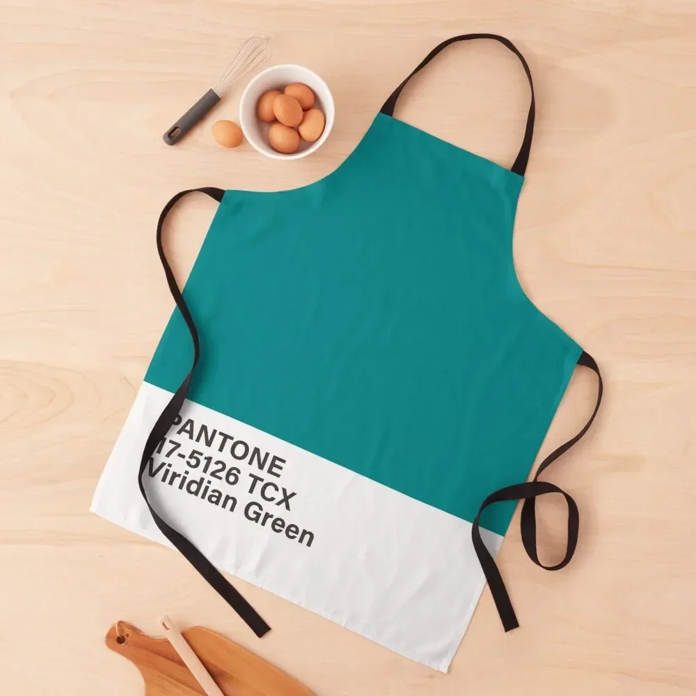 

pantone 17-5126 TCX Viridian Green Apron kitchen woman Women Kitchen Kitchen Apras Man Apron