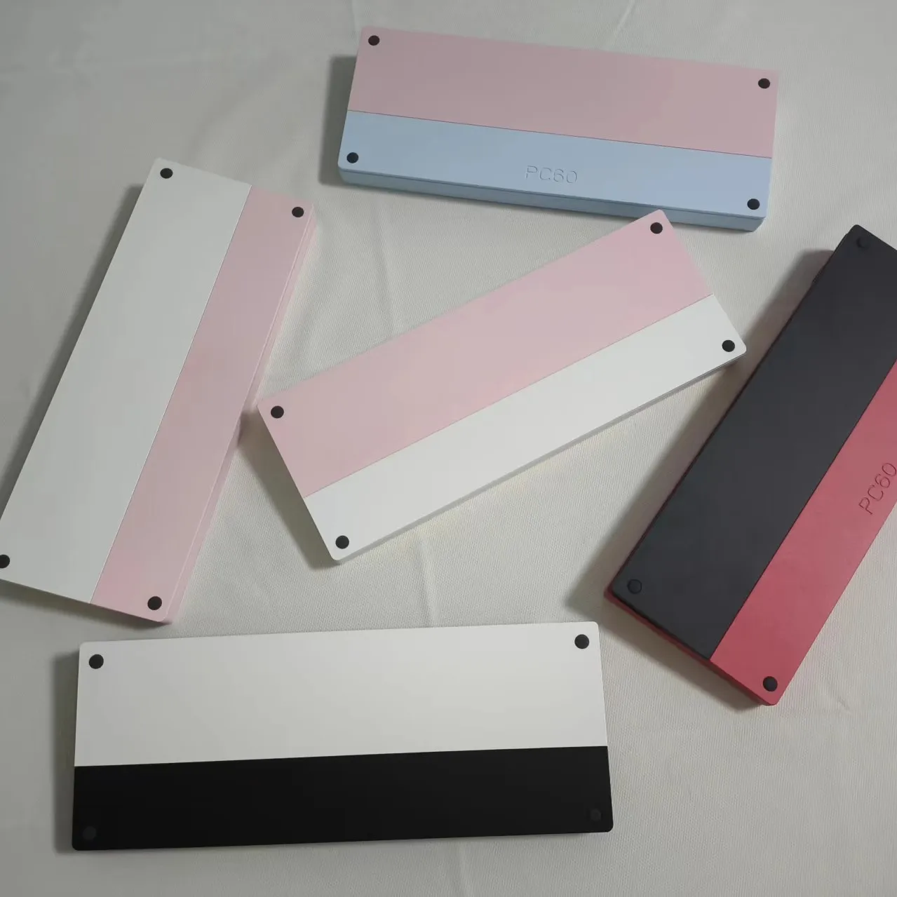 

PC60V2 Mechanical Keyboard Aluminum cnc Case Backlight Custom Glitter Spraying DIY Gasket Hot Swap Gaming Keyboard Shell PC Gift