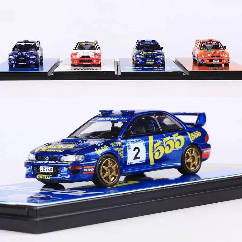 مجموعة نماذج السيارات المصنوعة من خليط معدني لبطل رالي FineWorks64 FW 1:64 GC8 WRC