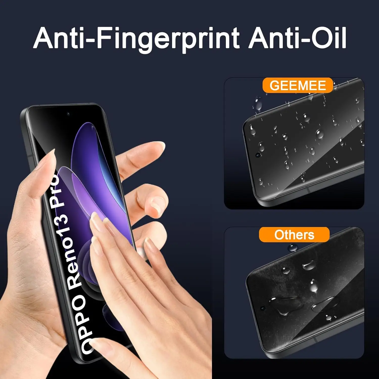 

2/4Pcs 3D Screen Protector For OPPO Reno13 Pro 5G Curved Four Sides Glue Tempered Glass