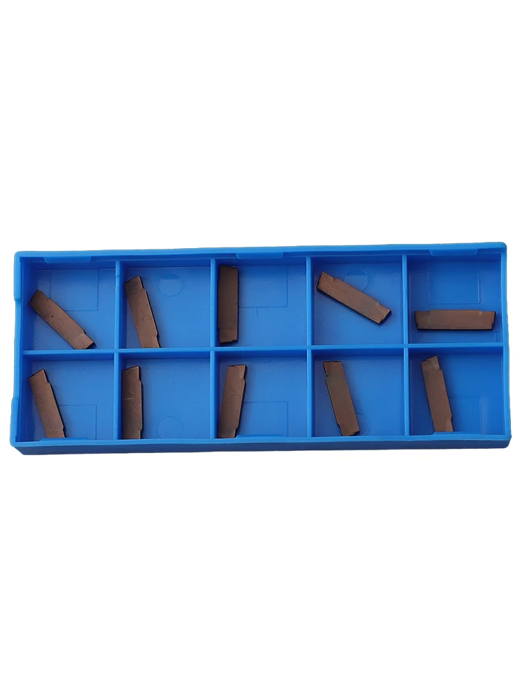 /10Pcs /MGMN200-G /Gold Carbide Inserts 16x3x2mm For MGEHR MGIVR Grooving Tool CNC Lathe Cutting For Blades Set