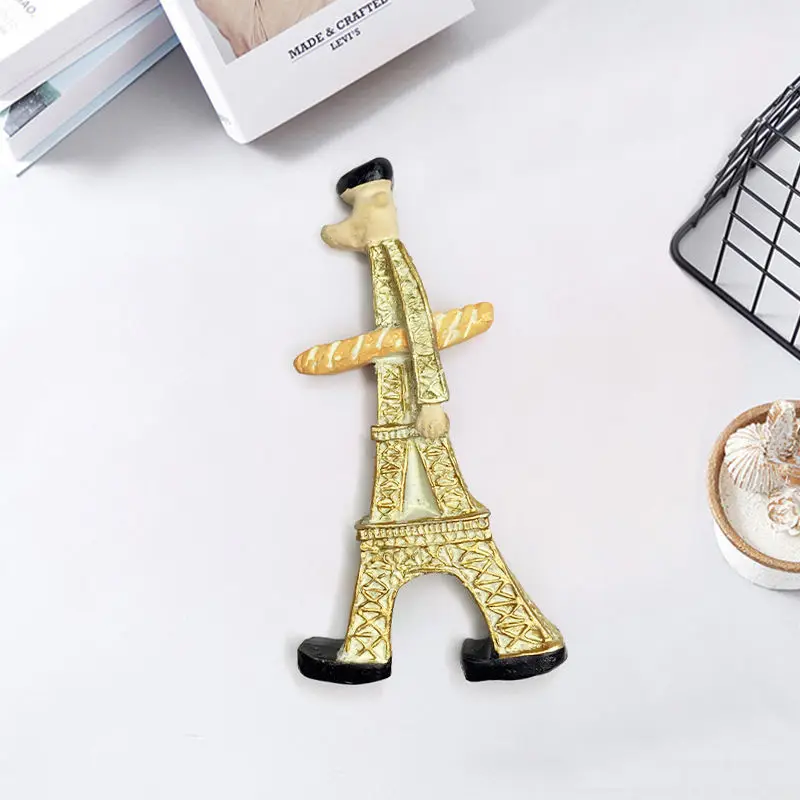 

France Travel Souvenirs Walking Eiffel Tower Refrigerator Magnets Home Decorations Collection Gifts