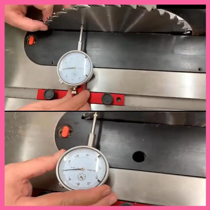 

HOT-Short Table Saw Dial Indicator Corrector Parallelism Correction Of Woodworking Table Saw Blade For Saw Durable Easy Install