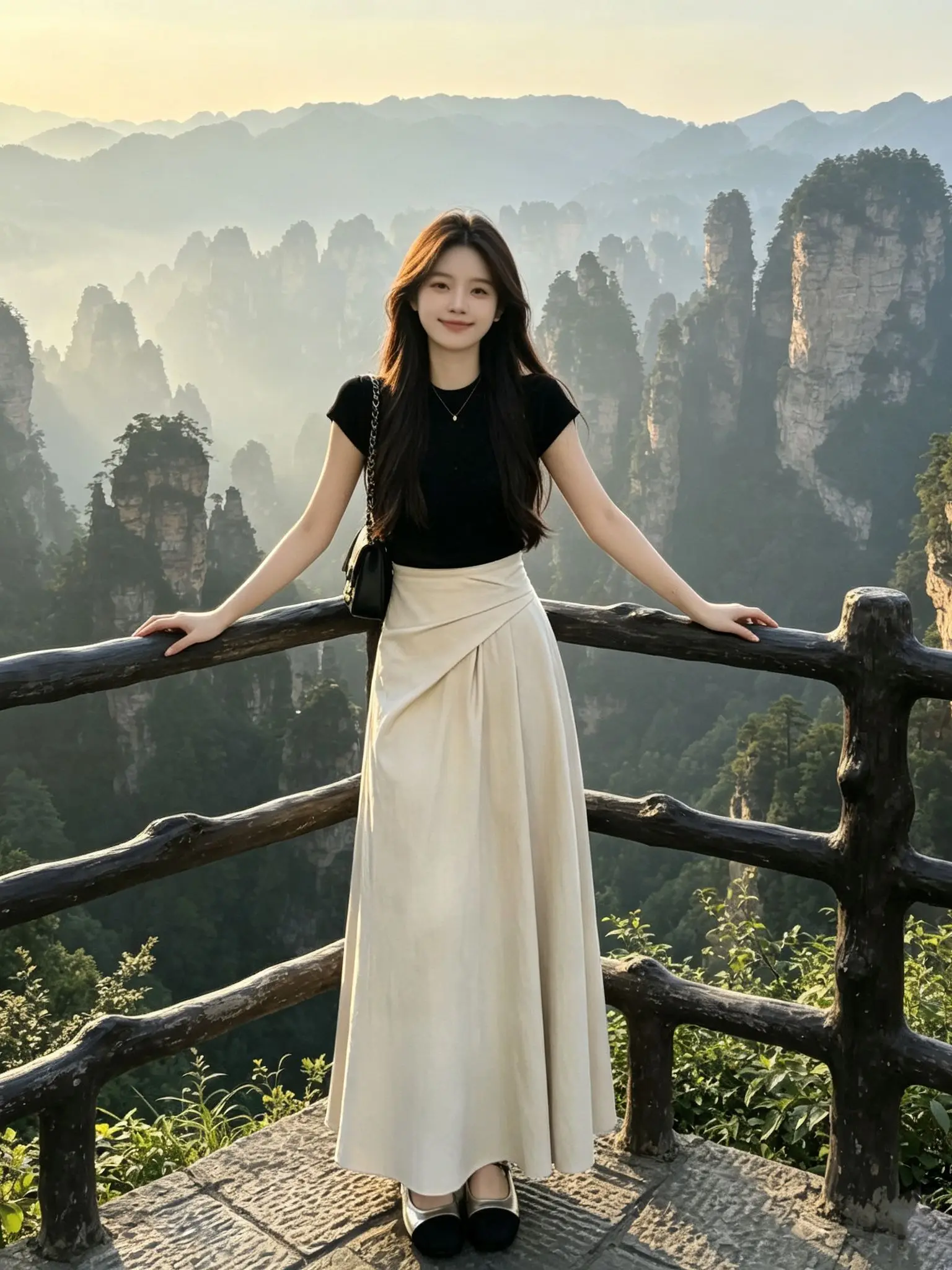 Summer Fashion Pure Color Light Luxury Tea System Salt Series Asymmetrical Design Half Skirt Two-Piece Set Breathable Polyest...