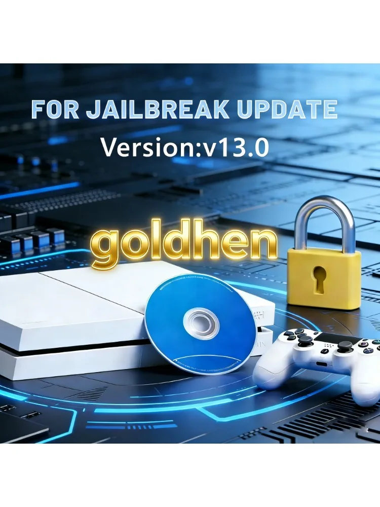 NEU Goldhen für PS4 V13.0 Jailbreak Disc – 1 Click Boot für FW 13.0-13.52 Needed Play Backup Games Homebrew Disc Tool