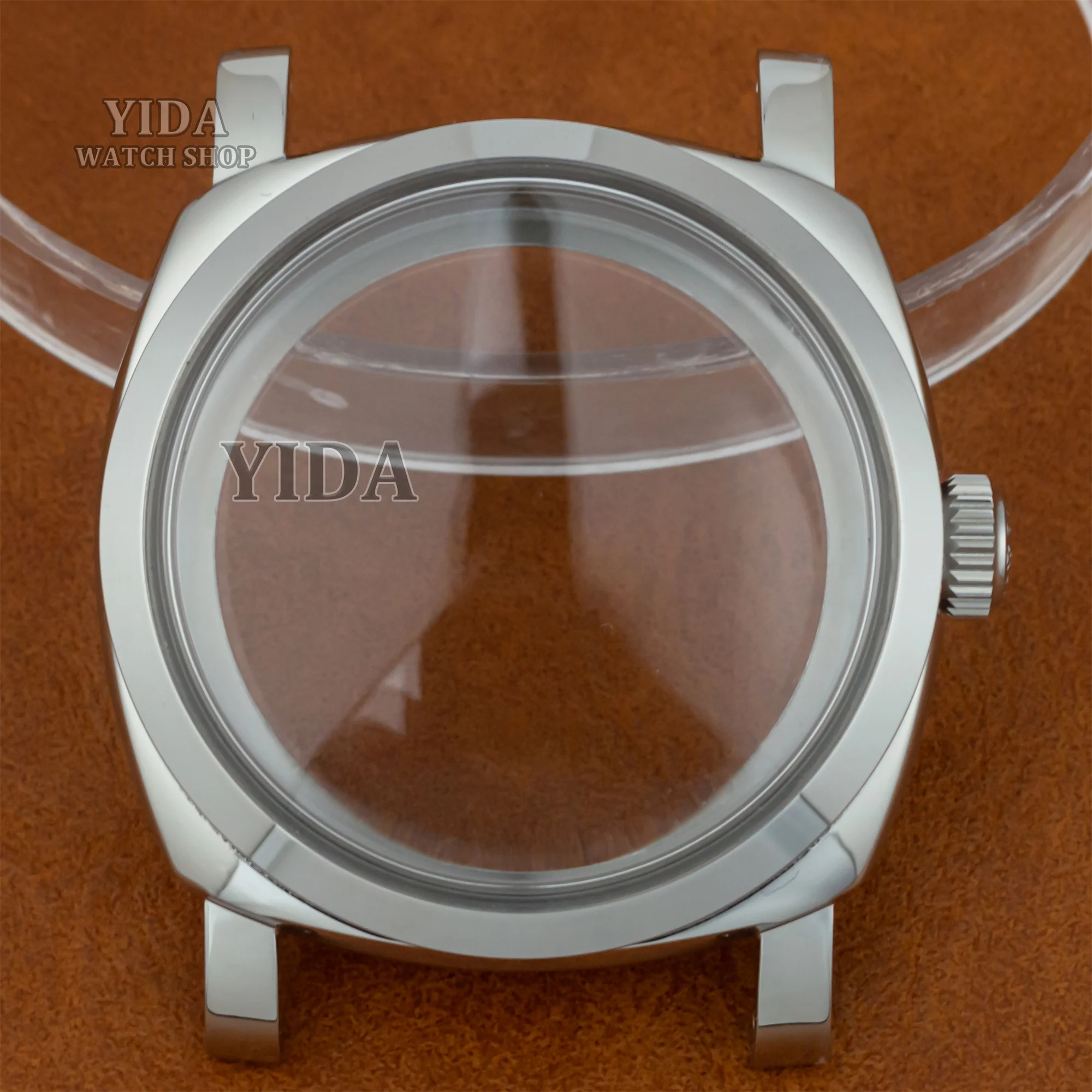 

Vintage 47mm Retro Watch Case 10ATM Waterproof Mineral Glass Case for PAM 6152/6154 ETA6497/6498/ST3600 Movement Replacemets