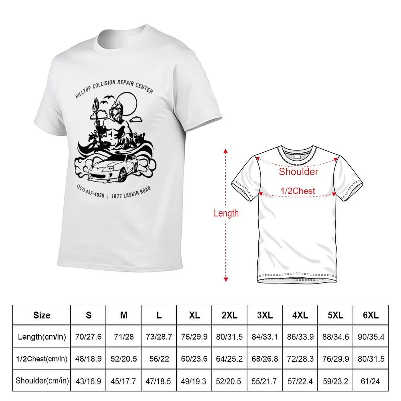 Collision Repair Center TShirt Graphic T-Shirt funny shirt cotton summer clothes shirts graphic tee men