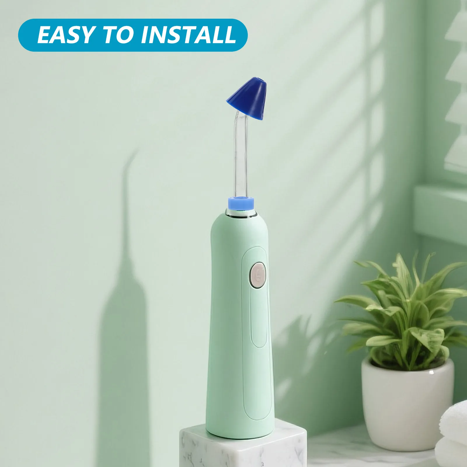 2Pcs Water Flosser Heads Replacement Nasal Irrigator Nozzle Tips Dental Cleaning Oral Irrigation Unit Easy Install Compatible