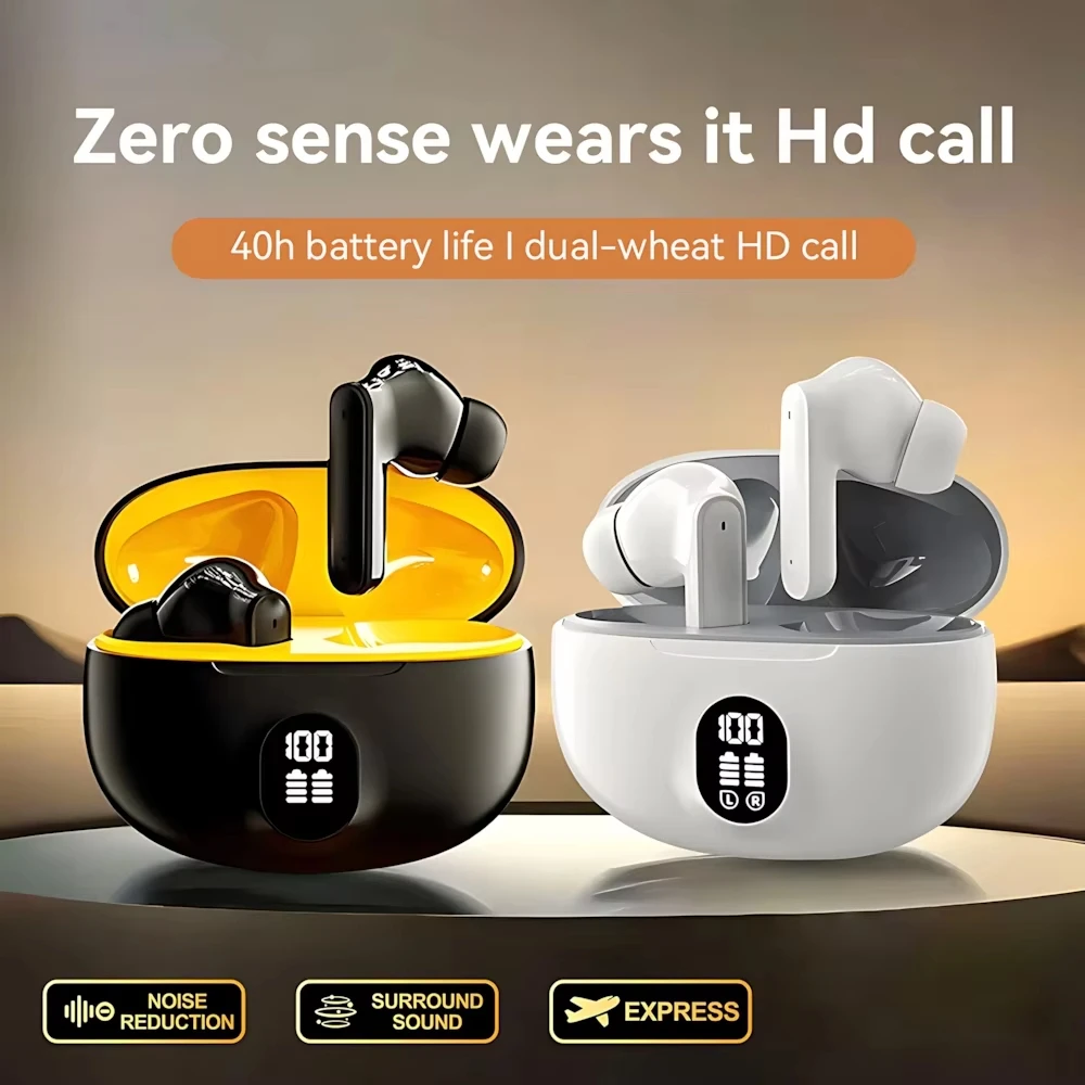 Ultra-Light Compact Mini Wireless Earbuds Built-in Microphone Noise Isolation Long-Lasting Battery for Crystal-Clear Calls Music image 2
