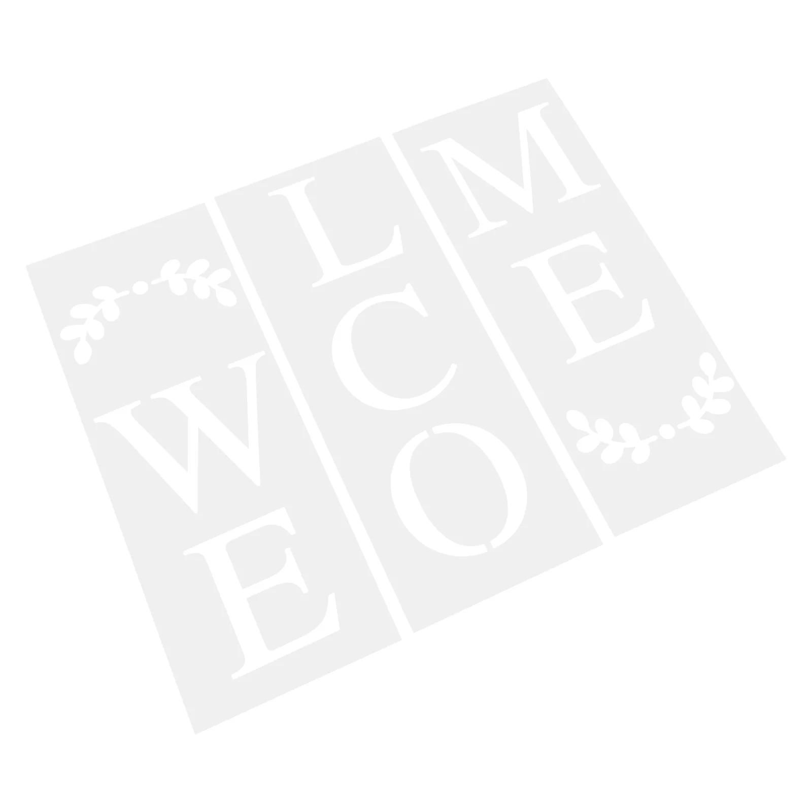 

1Set Waterproof Plastic DIY Drawing Stencils Template for Vertical Welcome Sign Wooden Board English Painting Crafts Art