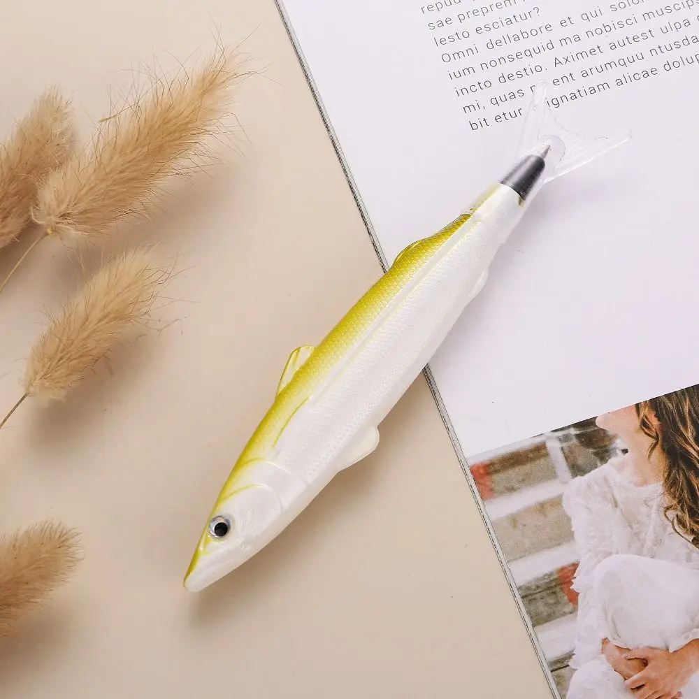 

Plastic Fish Shape Ballpoint Pen Signature Pen Writing Gift Writing Fountain Pen Salt Shape Fish School Stationery Gel Pen
