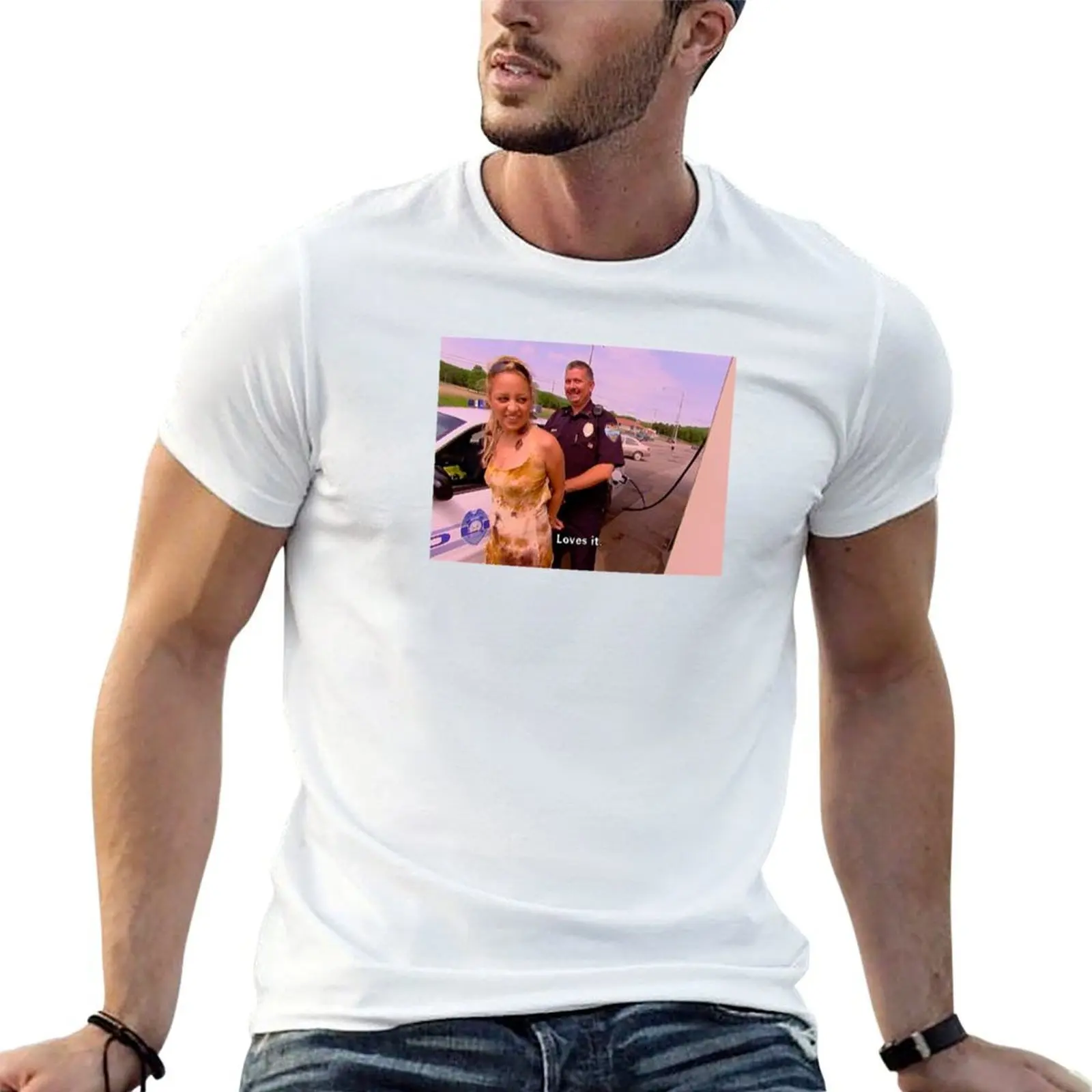 

★ nicole richie being arrested ★ T-Shirt t shirt man designer t shirts designer T-Shirt