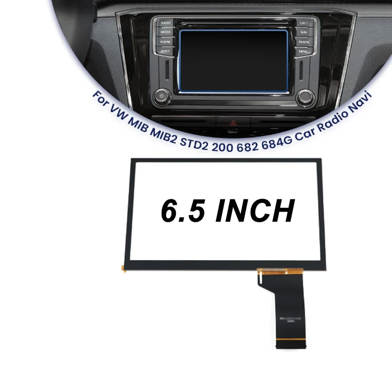 tdo-wvga0633f00039-65インチlcdタッチスクリーン-vw-mib-std2-discover-200-680-684-682車載マルチメディアナビゲーションラジオ対応
